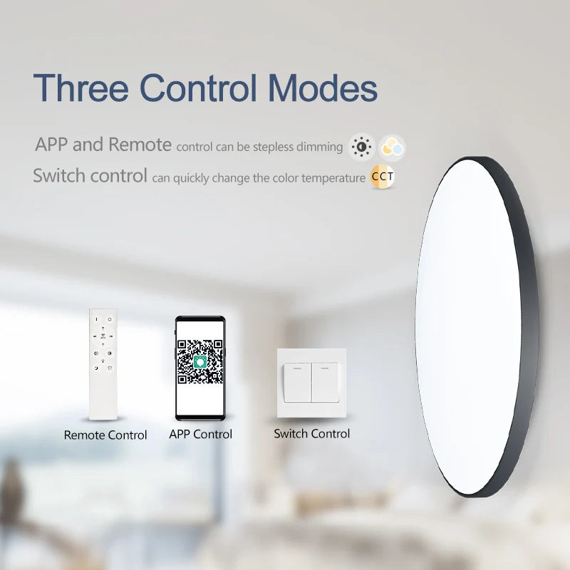 Smart Ceiling Lamp Led Lamp for Bedroom Large Ceiling Lamps Led Lights with Remote Control Dimmable Led Lights for Room