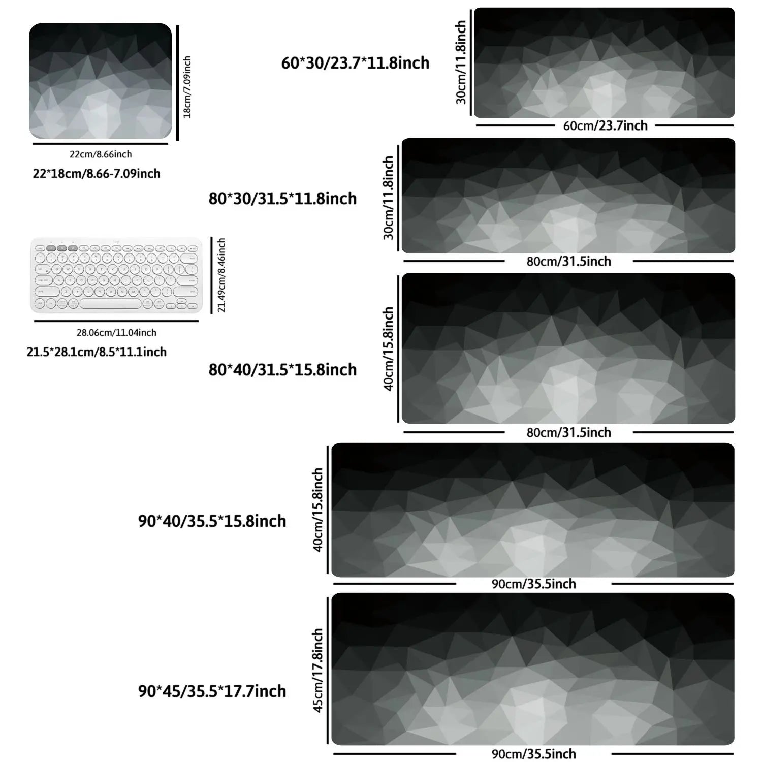 1PC Large Mouse Pads for Desk, Gaming Mouse Pad, Mouse Pad with Stitched Edges and Non-Slip Rubber Base, Extended and Thickened
