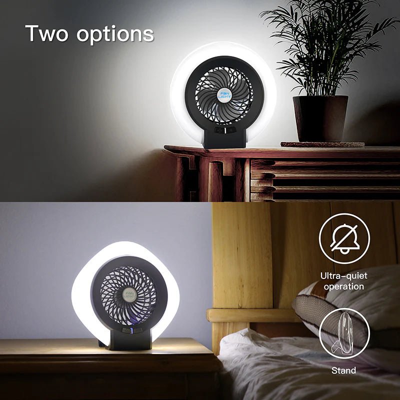 Advanced Portable Camping Lantern with Rechargeable Fan for Outdoor Use