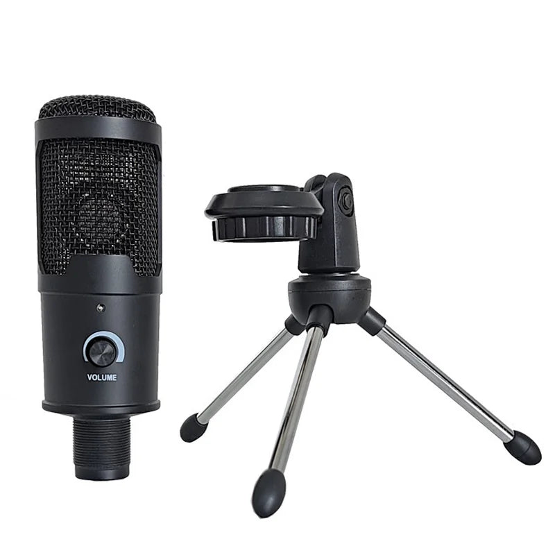 1.5M USB Condenser Microphones Mic for PC Computer Laptop Singing Gaming Streaming Recording Studio Youtube Video Microfon