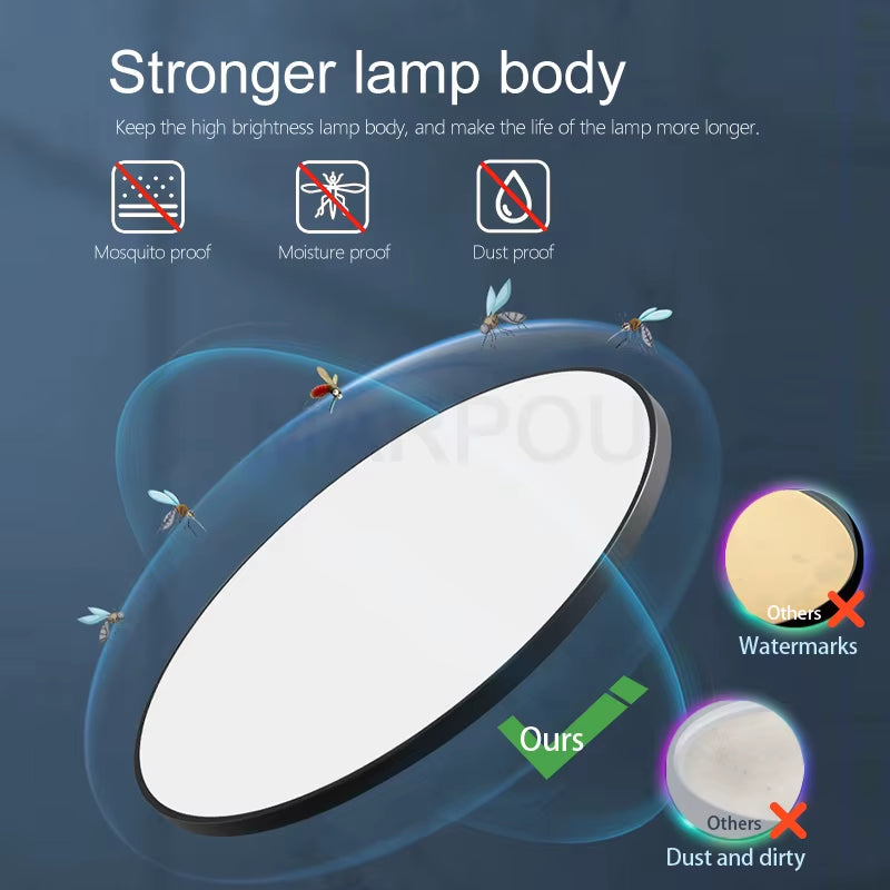 Smart Ceiling Lamp Led Lamp for Bedroom Large Ceiling Lamps Led Lights with Remote Control Dimmable Led Lights for Room