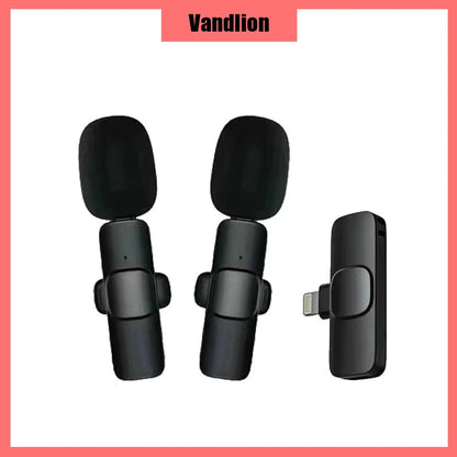 K8 Professioanl Lapel Wireless Microphone Type-C Studio Gaming Lavalier Mic for Live Broadcast Mobile Phone PC Computer