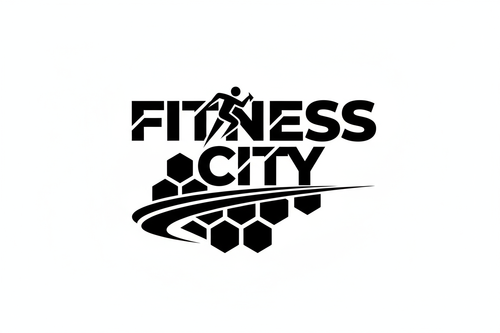 fitness city in black and white